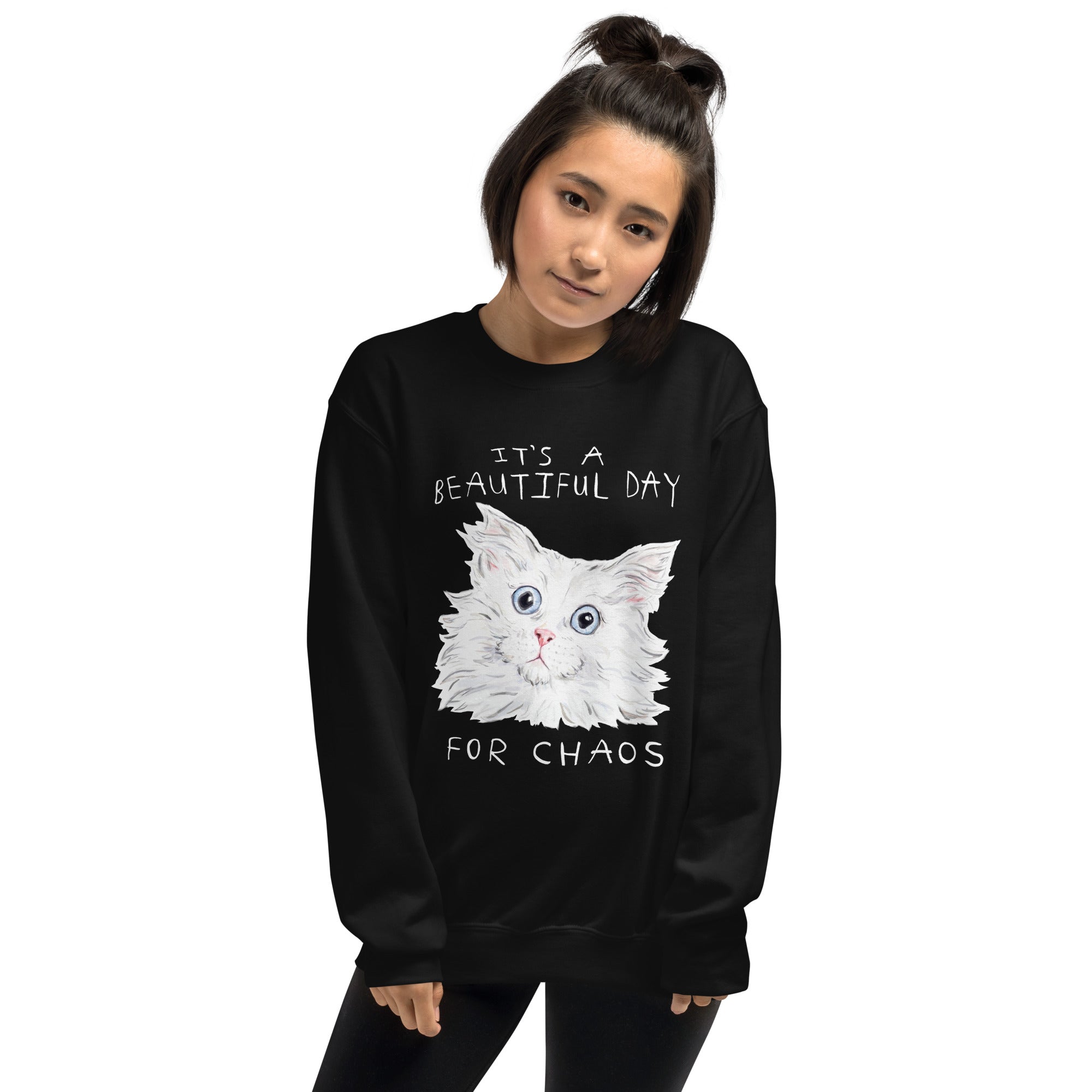 Cat sweatshirt store