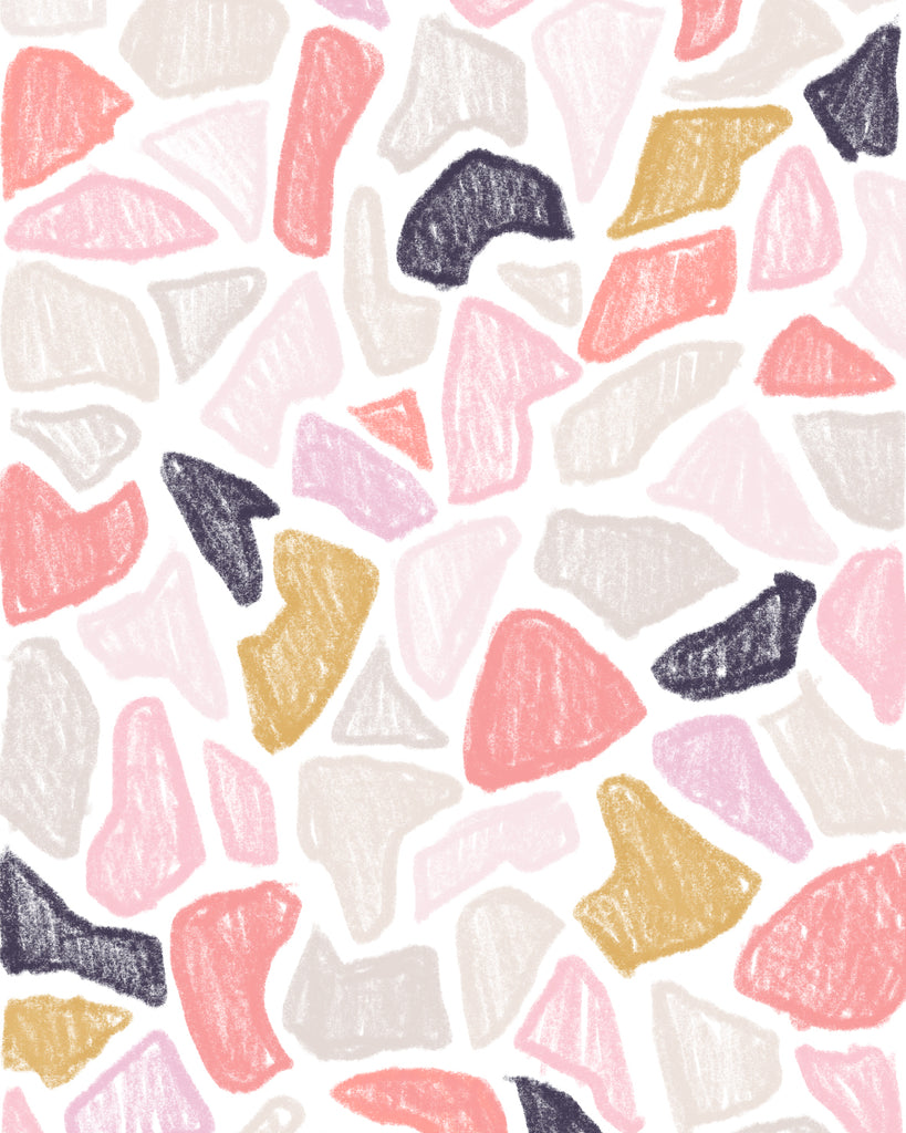 terrazzo pattern pink